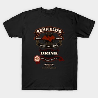 Renfield's Drink of Many Lives - T-shirt Version T-Shirt